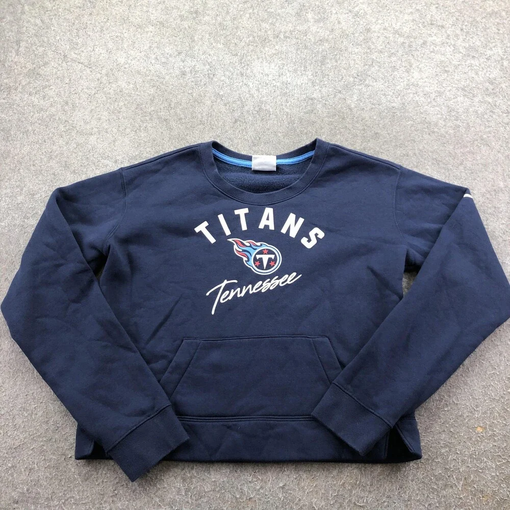 Tennessee Titans Sweatshirt Women Small Blue NFL Football Nike Crewneck Pullover
